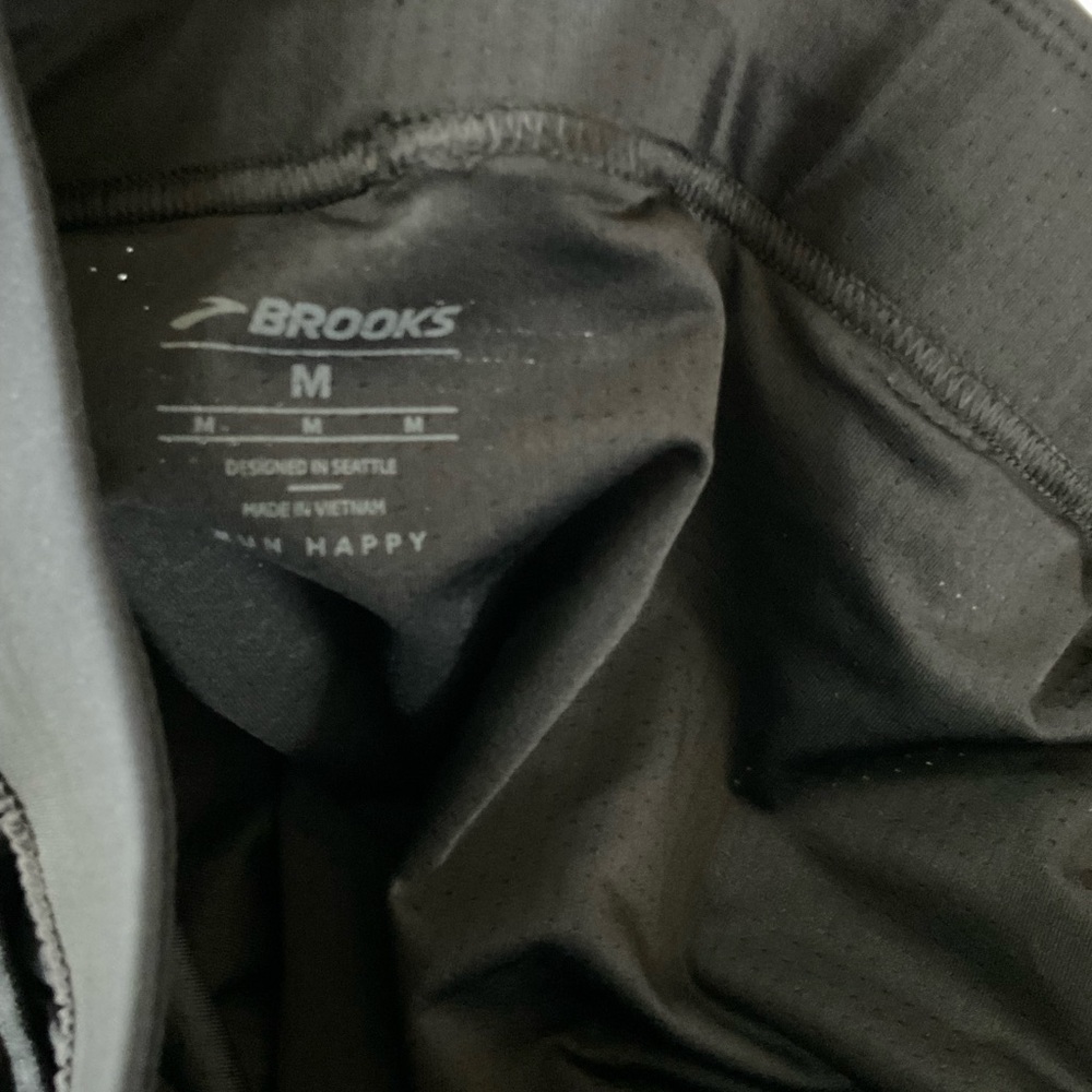 Brooks Men's Sherpa Split Short 3in Black Running Shorts Size Medium - Picture 5 of 7